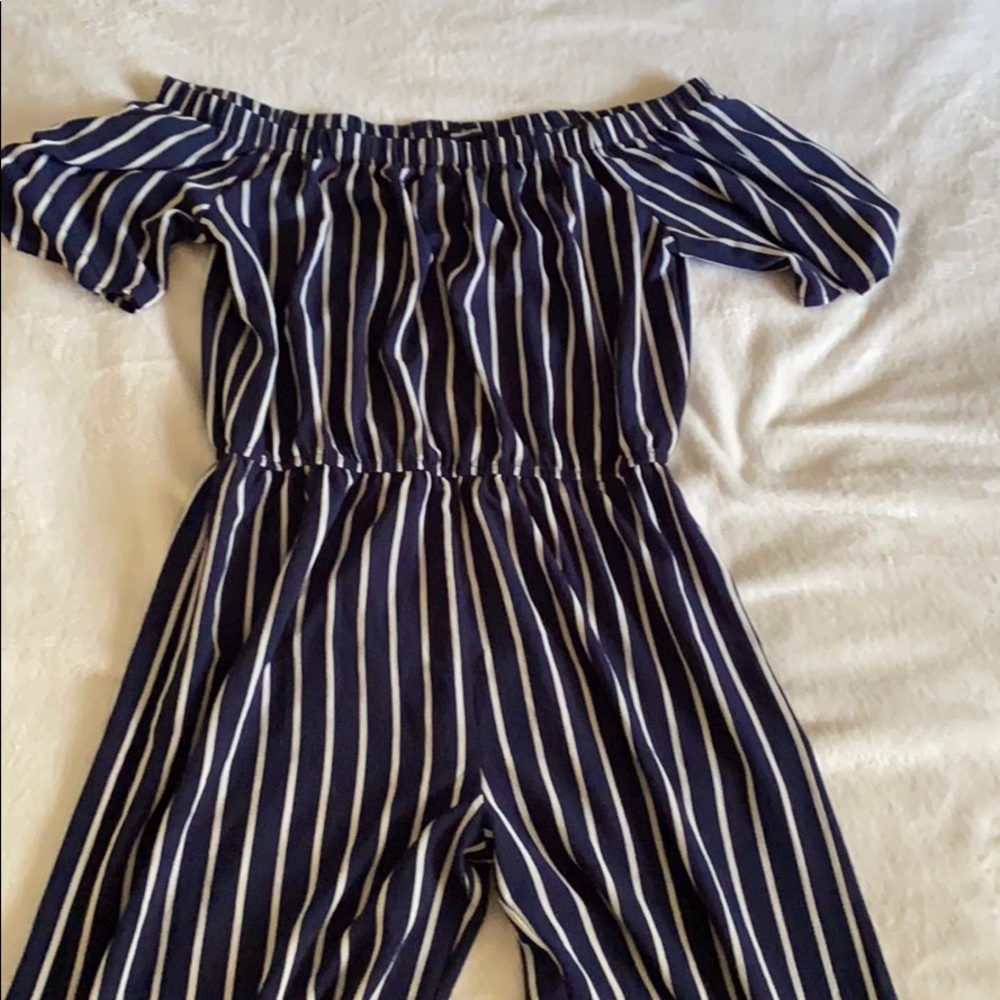 Striped jumpsuit